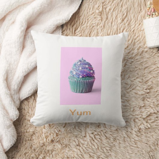 Cupcake yum ooh cupcake werfen Kissen (Decke)