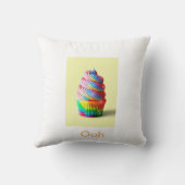 Cupcake yum ooh cupcake werfen Kissen (Rückseite)