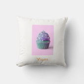 Cupcake yum ooh cupcake werfen Kissen (Vorderseite)