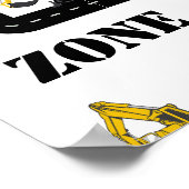 Cupcake Zone Bau Dump Truck Party Poster (Ecke)