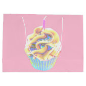 Cupcake zum Feiern Große Geschenktüte (Rückseite)