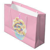 Cupcake zum Feiern Große Geschenktüte (Vorderseite Schrägansicht)