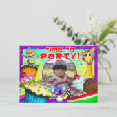 Cupcake zum Geburtstag Einladung mit "The GiggleBe (Stehend Vorderseite)