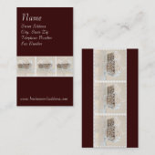 Cupcaked auf dunkles visitenkarte (Vorne/Hinten)