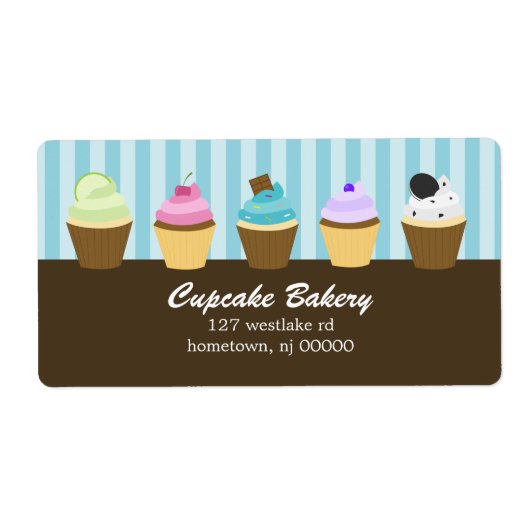 Cupcakes Address Labels (Vorne)