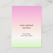 Cupcakes and Cookies Baking Business Card Visitenkarte (Rückseite)