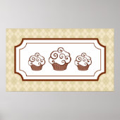 Cupcakes Art Print Poster (Vorne)