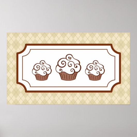 Cupcakes Art Print Poster (Vorne)