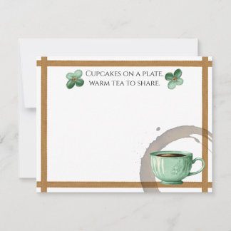 Cupcakes auf einem Teller Mitteilungskarte