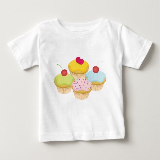 Cupcakes Baby T-shirt (Vorderseite)