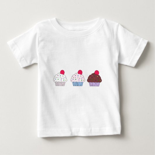 Cupcakes Baby T-shirt (Vorderseite)