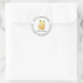 Cupcakes Backen Modernes Label Runder Aufkleber (Tasche)