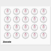 Cupcakes Backen Modernes Label Runder Aufkleber (Blatt)