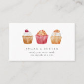 Cupcakes Bäckerei Konditorei Koch Visitenkarte (Vorderseite)