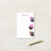 Cupcakes Bäckerei Süßer Zuckerguss Nachhinweise Post-it Klebezettel (Auf Schreibtisch)
