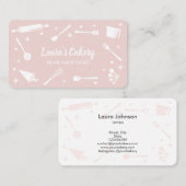 Cupcakes Backtools Utensik Whisk Konditorei Visitenkarte (Vorne/Hinten)