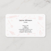 Cupcakes Backtools Utensik Whisk Konditorei Visitenkarte (Rückseite)