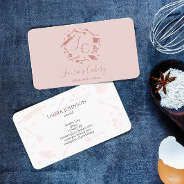 Cupcakes Backtools Utensik Whisk Monogramm Visitenkarte