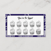 Cupcakes Bakery Coffee Shop Rewards Point Treuekarte (Rückseite)