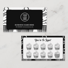 Cupcakes Bakery Coffee Shop Rewards Point Treuekarte