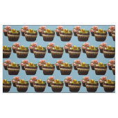 Cupcakes Bird & Rose Poly Weave Fabric Stoff (Fat Quarter (45,7 x 55,9 cm))