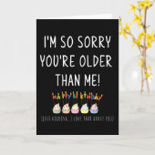 Cupcakes/Candles Hungerfestungen Karte (Gelbe Blume)