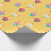 Cupcakes/Candles Niedliche Geburtstag Geschenkpapier (Ecke)