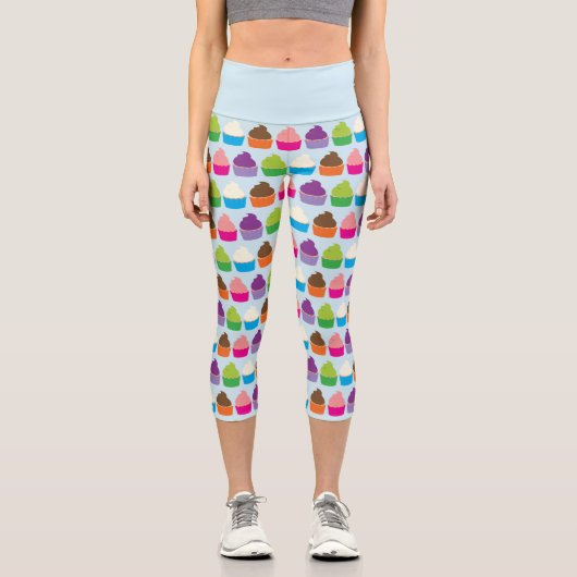 Cupcakes - Capri Leggings (Vorderseite)