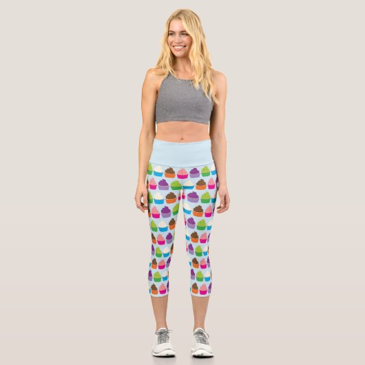 Cupcakes - Capri Leggings (Vorderseite)