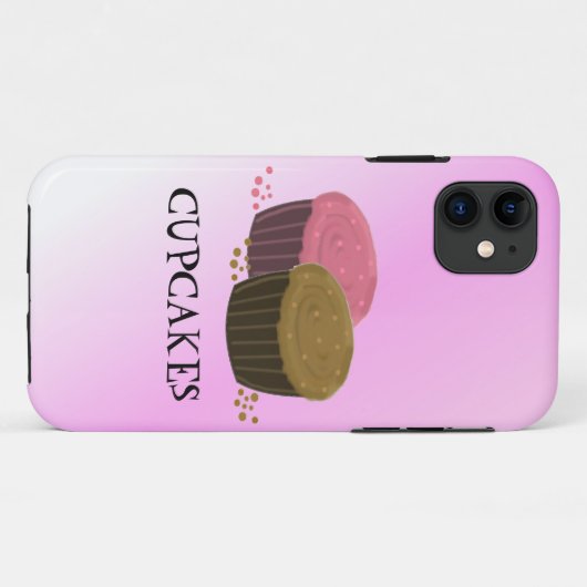 Cupcakes Case-Mate iPhone Hülle (Rückseite (Horizontal))