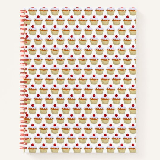 Cupcakes & Cherries SpiralNotebook Notizblock (Vorderseite)