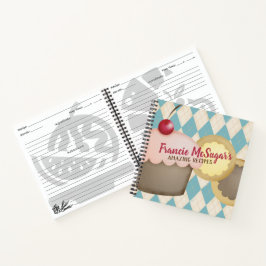 Cupcakes Cookies Backen Kochbuch Rezept Notebook Notizblock