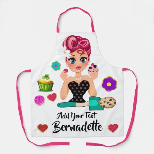 Cupcakes Cookies Bäckerei Schürze (Vorderseite)