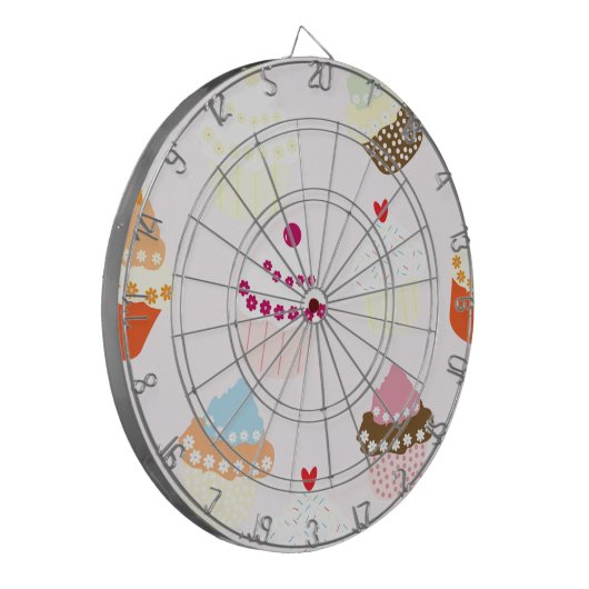 Cupcakes Dartscheibe (Vorderseite Links)