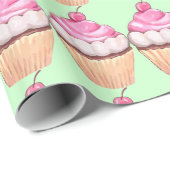 Cupcakes Design Wrapper Geschenkpapier (Rolleneckpunkt)