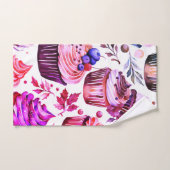 Cupcakes Dessert Heaven Badhandtuch Set (Handtuch)