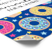 Cupcakes & Donuts Willkommensschild Poster (Ecke)