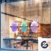 Cupcakes Fensteraufkleber (Café-Fenster)