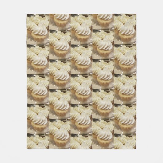 Cupcakes Fleecedecke (Vorderseite)