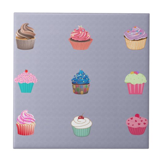 Cupcakes Fliese (Vorderseite)