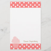 Cupcakes formschön briefpapier (Vorderseite)