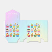 Cupcakes Fügen Sie Ihren Namen Monogram Delicious Geschenkschachtel (Ungefaltet)