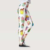 Cupcakes Fun Design l Fashion farbenfroh Weiß Leggings (Rechts)