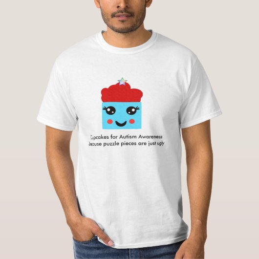Cupcakes für Autismus Bewusstsein T-Shirt (Vorderseite)