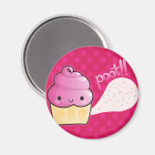 Cupcakes Furz Sprinkles Rosa Magnet (Vorderseite/Rückseite)