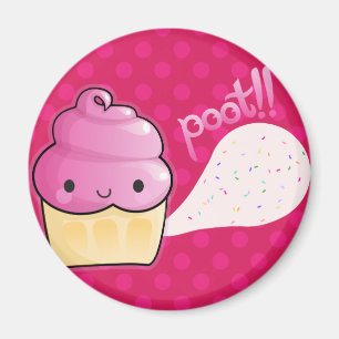 Cupcakes Furz Sprinkles Rosa Magnet