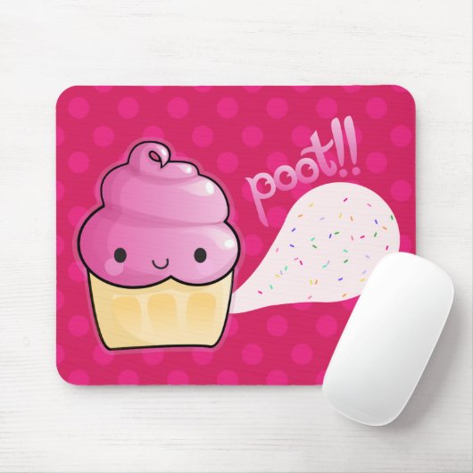 Cupcakes Furz Sprinkles Rosa Mousepad (Mit Mouse)