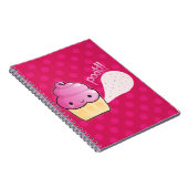 Cupcakes Furz Sprinkles Rosa Notizblock (Rechte Seite)
