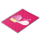Cupcakes Furz Sprinkles Rosa Notizblock (Linke Seite)