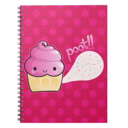 Cupcakes Furz Sprinkles Rosa Notizblock (Vorderseite)